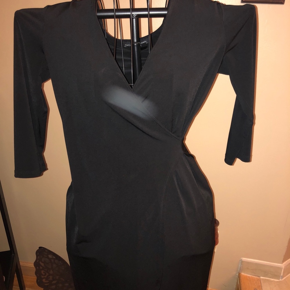 Black Crossover Dress
